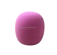Offre Spéciale livraison rapide Microphone pare-brise forme ronde teint micro mousse couvre pour microphone portable omnidirectionnel sans fil