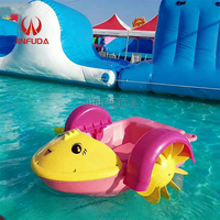 Bateau à aubes en plastique HDPE à manivelle pour enfants, idéal pour les parcs aquatiques et piscines – Direct Usine