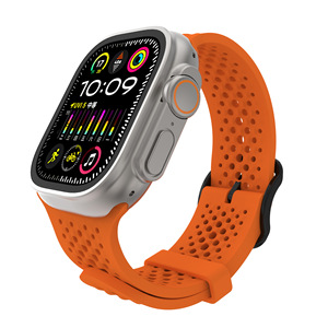 Bracelet de montre en silicone respirant à petits trous, adapté à l'Apple Watch Ultra 9876543210 SE, nouveau modèle - Product Image 2