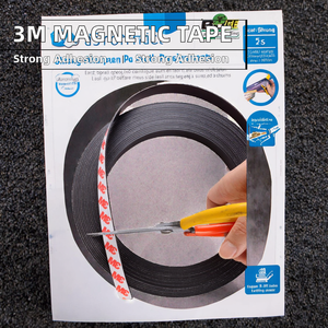 Premium 3M Thick <b>Rubber</b> Magnet Stripe Flexible Neodymium Magnetic Adhesive Tape Industrial Soft Magnetic /<b>Strip</b> for Welding - Product Image 2
