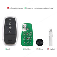 Autel IKEYAT003AL IKEY 3 botones llave universal inteligente utilizada con Altra máquina de copia de programación de llaves de coche KM100 IM508S IM608S II PRO