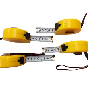 Huagong Saik 5M Steel Tape Measure Automatic Return Push Button Lock Metric Measuring Tape With Lanyard - Product Image 3