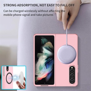 Funda de teléfono móvil plegable con anillo magnético de carga inalámbrica, carcasa de teléfono móvil plegable con anillo magnético de lujo para Samsung <span class=keywords><strong>Galaxy</strong></span> Z, 4 y 3 - Product Image 6