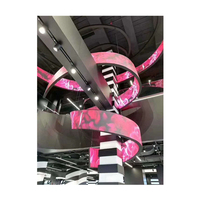 Écran LED flexible, module LED souple, écran publicitaire LED incurvé pour intérieur P1.8 P2 P2.5 P3