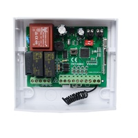 YET804PC 220V Controlador de motor tubular de persiana enrollable Receptor RF Controlador de motor de persiana enrollable con dos controles remotos