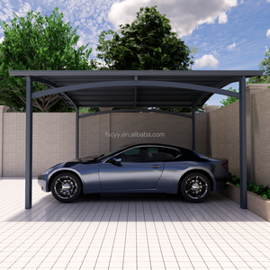 Abri de <span class=keywords><strong>voiture</strong></span> en alliage d'aluminium haute résistance - Imperméable et durable Abri de stationnement portable pour une ou deux voitures - Product Image 2
