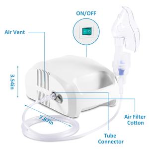 Mesin <span class=keywords><strong>Nebulizer</strong></span> kompresor portabel anak-anak dan dewasa, mesin <span class=keywords><strong>Nebulizer</strong></span> kompresor portabel medis bahan PVC ABS populer untuk penggunaan di rumah sakit - Product Image 5