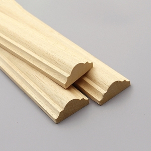 Manufacturer High Quality Chinese Recon Wood Margin moulding Decorative baseboard crown cornice solid wood Crown Moulding