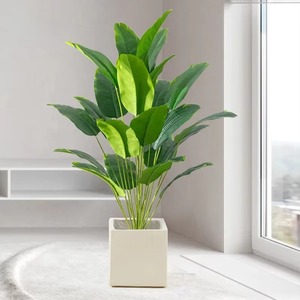 Palmiers tropicaux et grandes feuilles de bananier <span class=keywords><strong>en</strong></span> <span class=keywords><strong>plastique</strong></span>, fausse verdure pour la décoration extérieure du jardin et de la maison, plantes décoratives artificielles - Product Image 2