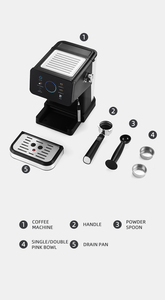 Nuova Macchina per Espresso Semi-Automatica con Touchscreen Avvio con Un Solo Tocco per Uso Domestico 20 Bar Alta Pressione in Acciaio Inox - Product Image 3