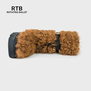 รองเท้าบูทกันหิมะขนแกะสำหรับผู้หญิงยาวกันลื่นด้านในยางขนแกะอบอุ่นฤดูหนาว - Product Image 5