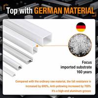 Profilé en aluminium pour bande LED, canal LED en aluminium à 45 degrés, profilé LED en aluminium