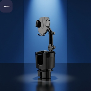 Soporte Universal para Teléfono Móvil en Auto, Expandible para Portavasos, 2 en 1, Base Ajustable, Brazo Telescópico Largo, Rotación de 360 Grados - Product Image 4