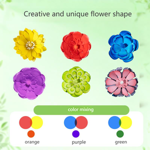 Petite Fleuriste - Kit Créatif DIY pour Enfants : Peinture à l'Eau, Teinture Florale, Papier Artistique, <span class=keywords><strong>Bouquet</strong></span> 3D, Carte de Vœux, Cadeau (3 ans et plus) - Product Image 5