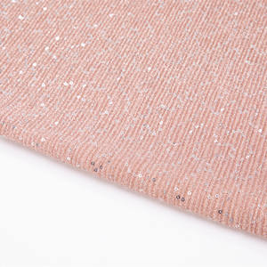 Vestido de boda de poliéster brillante, tejido elástico bordado con lentejuelas, venta al por mayor - Product Image 3