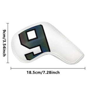 Vente Flash : Housses de tête de fer de golf en cuir PU avec logo personnalisé – Accessoires de golf de haute qualité – Housses de tête de club de golf personnalisées - Product Image 3