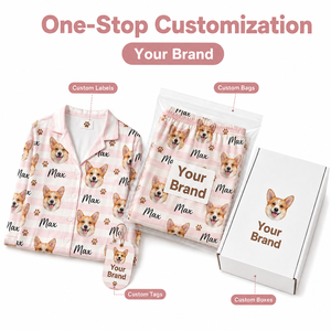 Print on Demand Custom Women <strong>Pajamas</strong> Set New Sleepwear Full Printed <strong>Pajamas</strong> Women Long Sleeve Female Cute Sleepwear Sets - Product Image 4
