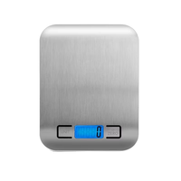 Báscula de Alimentos de Alta Calidad con 2 Pilas AA de 1.5A, Báscula Digital con Pantalla LCD, Báscula de Cocina con Función de Auto-Desconexión y Tara