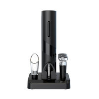 Kit tire-bouchon multifonction 4 en 1, ouvre-bouteille électrique rechargeable, coffret cadeau