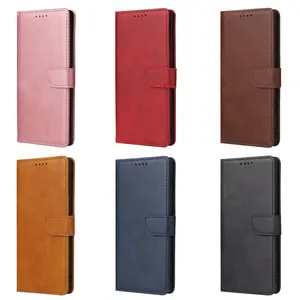 Fabriek Groothandel Drie Kaartsleuven Wallet Flip Leather Case Voor Huawei Iphone Samsung Galaxy S22 S22 Ultra A53 A32 A12 5G