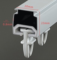 Rail de guidage linéaire nano Z-129 en alliage d'aluminium moderne pour rideaux et tringles, idéal pour la maison et le bureau