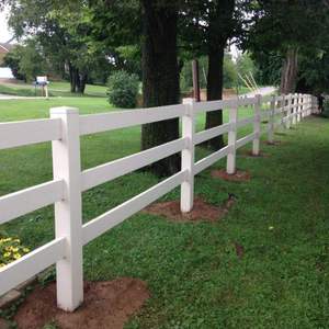 Valla para Granja de Caballos Galvanizada de 4 Rieles con Diseño Estilo <span class=keywords><strong>Rancho</strong></span> <span class=keywords><strong>Blanco</strong></span> - Product Image 5
