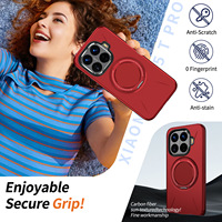 Vente en gros transfrontalière pour coque de téléphone 15T Pro effet métallique avec support magnétique rotatif à 360 degrés et amortissement pour Poco X7