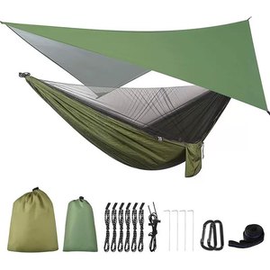 Muebles de Exterior Modernos Dos en Uno, Nueva Hamaca de Camping con <span class=keywords><strong>Mosquitera</strong></span> y Toldo Impermeable para Aventuras al Aire Libre - Product Image 2