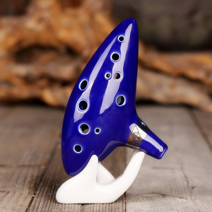 Wholesale Ocarina 12 Hole Ceramic Ocarinas with Songbook Bag Display Stand <b>Musical</b> Instrument for Beginner - Product Image 3