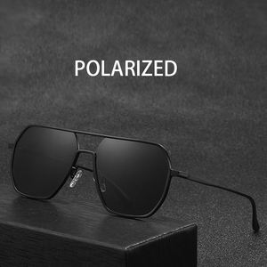 Jiojew強力金属フレーム航空パイロットスタイルメンズドライビング釣り偏光シェードサングラス - Product Image 2