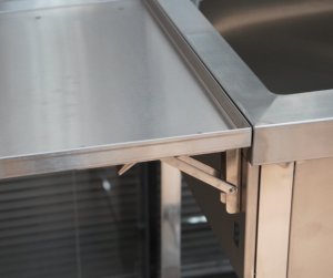 โต๊ะอ่างล้างจานพับได้สแตนเลส 201 ป้องกันสนิม ทนทานต่อการกัดกร่อน ใช้งานได้หลากหลายสถานการณ์ จากโรงงานโดยตรง - Product Image 2