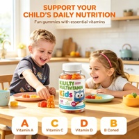 OEM Gommes Multivitaminées pour Enfants Vitamines A C D E Complexe B Zinc Soutien Immunitaire Formule Quotidienne 60 Gommes