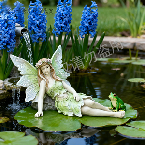Estatua de Hada de Jardín Personalizada, Cesta de Flores de Resina, Decoración de Mariposas para Jardín, Patio, Césped, Arte, Manualidades, Adorno - Product Image 2