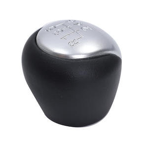 Poignée de levier de vitesses Hyundai en cuir argenté 5/6 vitesses, design ergonomique pour boîte manuelle - Product Image 5