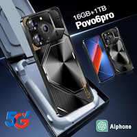 Teléfono Inteligente 5G de 7.3 Pulgadas en Oferta, 8000 mAh, Pova 6 Pro Original, 16GB+1TB, Android 14.0