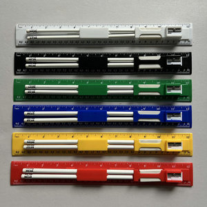 Set di Righelli Multifunzione 3 in <span class=keywords><strong>1</strong></span> da 30cm, Strumento di Misurazione di Precisione per Disegno Tecnico e Uso Quotidiano con Bordo Dritto e Angolo - Product Image 6