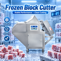 Équipement de découpe de viande congelée de qualité industrielle, machine de découpe robuste pour les usines de transformation de bœuf, de porc et de poulet