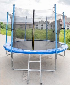Trampolín de 12 pies Unisex TODO Trampolín de 12 pies con carcasa y escalera gratis 4 piezas Tela de malla PP Trampolín para exteriores 10mm 3050*740 - Product Image 3