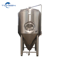 Fermenteur conique en acier inoxydable, réservoir de fermentation de bière, 100L, 200L, 300L, 500L, 1000L, équipement de brassage