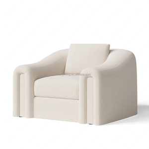 FERLY Poltrona Scultorea Modernista Francese con Schienale Curvo, Realizzata a Mano, Arredamento per Soggiorno e Salotto - Product Image 2