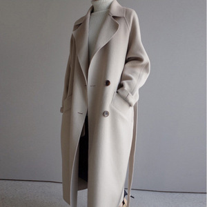 Chaqueta <span class=keywords><strong>de</strong></span> lana <span class=keywords><strong>de</strong></span> moda para mujer 2024 Otoño e Invierno <span class=keywords><strong>abrigo</strong></span> <span class=keywords><strong>de</strong></span> lana <span class=keywords><strong>de</strong></span> doble cara coreano holgado con cinturón - Product Image 4