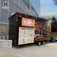 Camion de restauration mobile entièrement équipé pour burritos et tacos, certifié CE, cuisine en acier inoxydable de qualité professionnelle