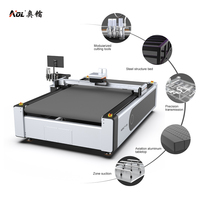 Máquina de Corte de Cartón Corrugado Gris con Cuchilla Oscilante CNC AOL, para Cortar Plástico, con Precio de Fábrica