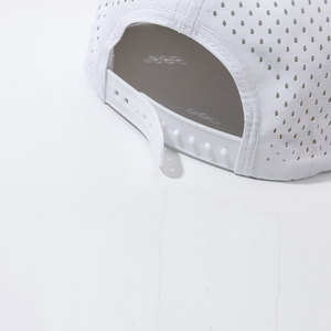 Cappello <span class=keywords><strong>Merlin</strong></span> Personalizzabile a 6 Pannelli in Nylon Bianco Perforato e Ventilato per Sport, Attività all'Aperto, Viaggi e Pesca - Product Image 6
