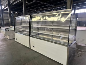 Enfriador <span class=keywords><strong>Abierto</strong></span> Multideck Blanco con Cortina Nocturna, Gabinete Comercial con Luz LED, Estantes Ajustables para Supermercado, Digital - Product Image 6