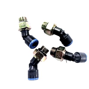 ข้อต่อเชื่อมต่อเร็วสำหรับท่อแก๊สอากาศยาน FT-8*6-M16*1.5 ข้อต่อพลาสติก 135 องศา สำหรับซ่อมสายท่อหายใจ - Product Image 1