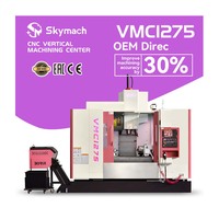 Centre d'usinage vertical CNC VMC1275 avec changeur d'outils automatique pour le perçage, le fraisage, le alésage et le taraudage en une seule opération