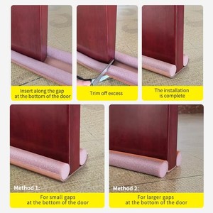 Bande de scellement souple et moderne pour bas de porte avec matériau EPE, durable et insonorisante, pare-draught à visser - Product Image 5