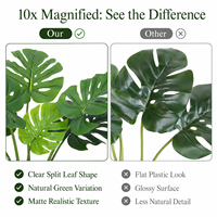 Arbre artificiel Monstera en PE de 120 cm, aspect naturel, vente en gros, durable, écologique, résistant aux UV, pour anniversaire et aménagement paysager