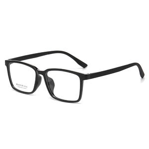 Gafas ópticas cuadradas Beauty Of Style para hombre AT68629 55C16-148 C1 UV400, montura estrecha, lentes de acetato negro - Product Image 3